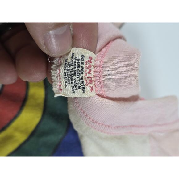 Vintage 1980s Smurf Two Tones T Shirt Single Stitch Size M Washington DC - Picture 5 of 7